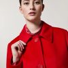 Wool Broadcloth Heavy Jacket Red Hot