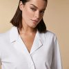 Cotton Poplin Shirt White Wholesale