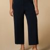 Straight-Fit Triacetate Trousers Dark Navy Best