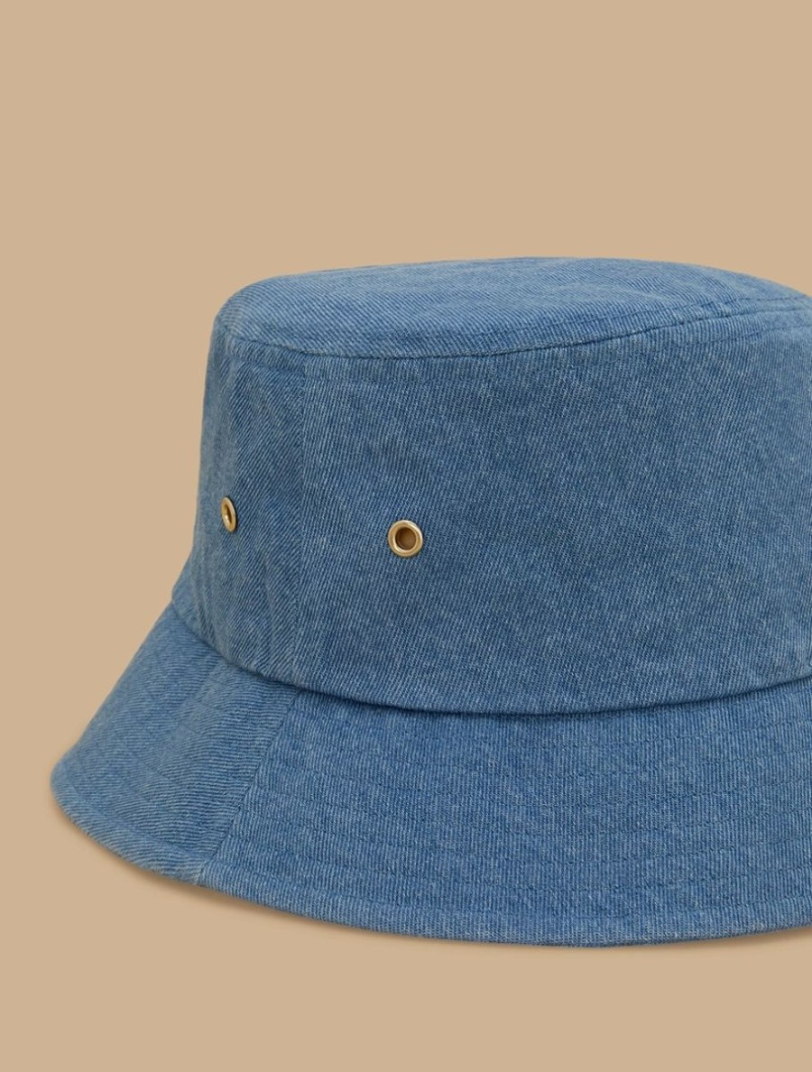 Denim-Look Hat Blue Jeans Wholesale