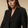 Stretch Cady Blazer Jacket Black Wholesale