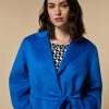 Double-Faced Wool-Blend Coat Cornflower Blue Hot