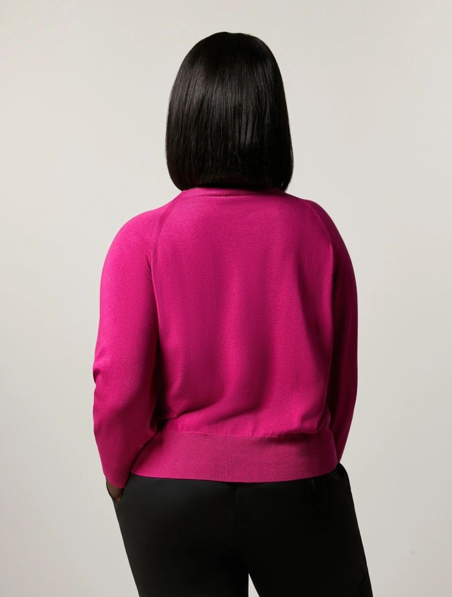 Stretch Viscose Sweater Fuchsia Online