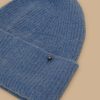 Alpaca-Blend Beanie Ski Blue Clearance