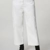 Stretch Satin Trousers White Wholesale