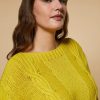 Wool Blend Jumper Yellow Clearance