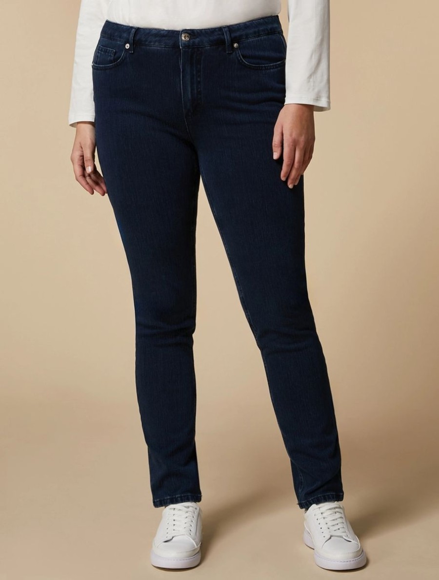 Wonder-Fit Jersey Denim Jeans Midnightblue Hot