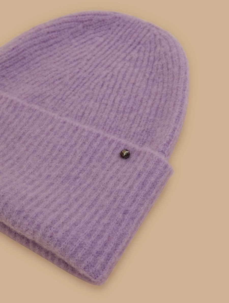 Alpaca-Blend Beanie Wisteria Clearance