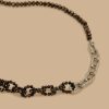 Coral-Adorned Chain Necklace Brown Best