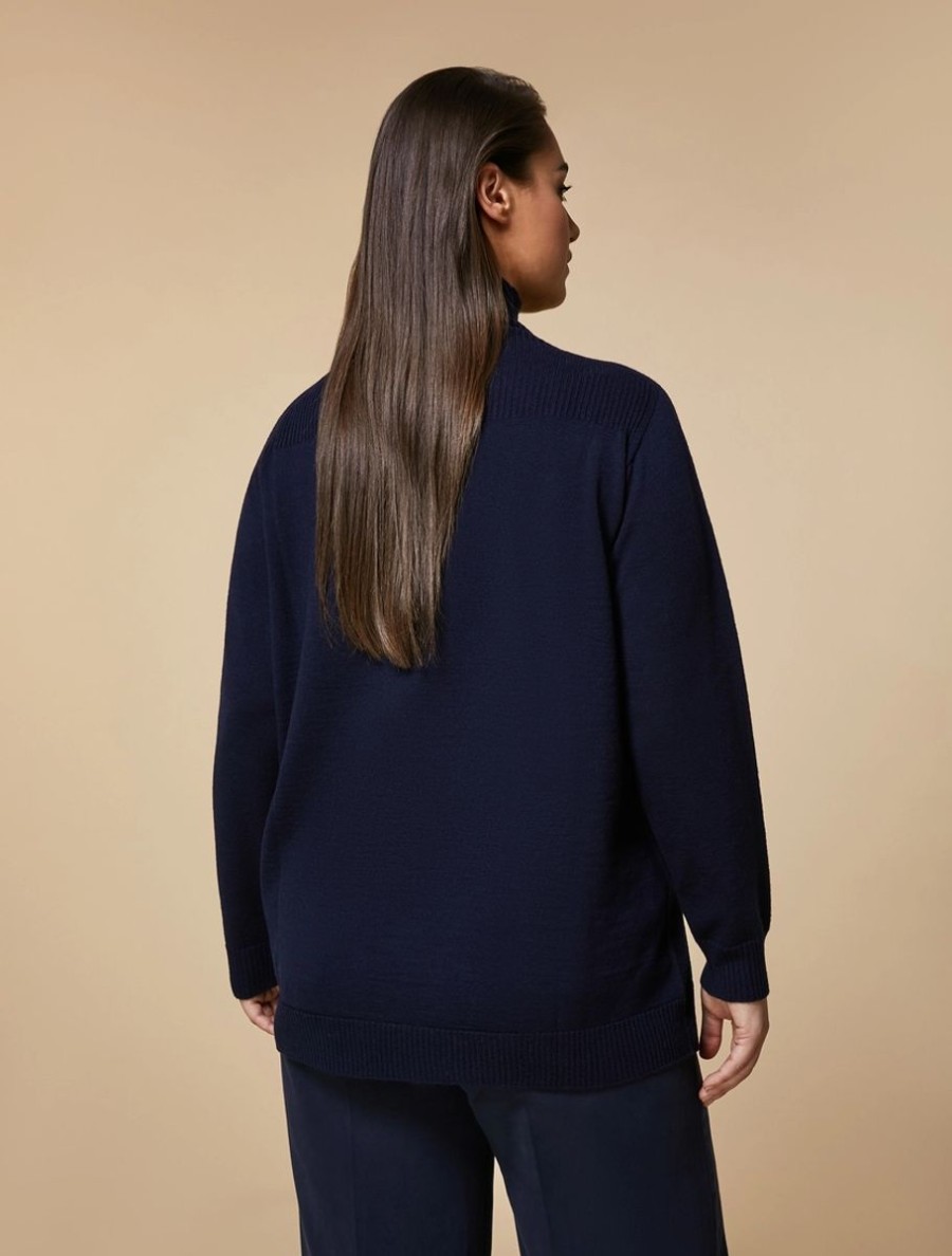 Wool-Blend Sweater Dark Navy Best