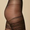 30 Denier Sheer Tights Black New