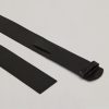 Belt In Coated Fabric Black New