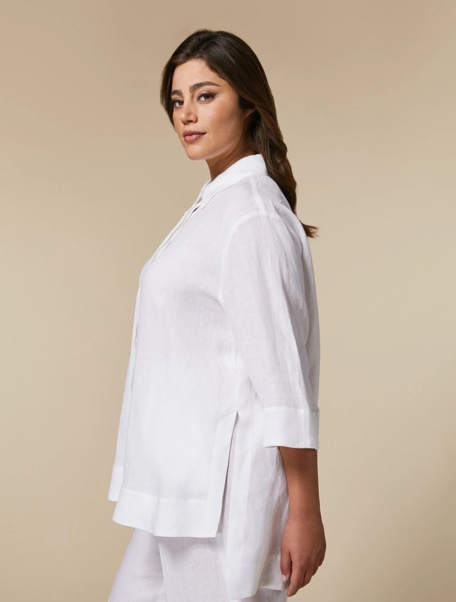 Lightweight Linen Shirt White Online