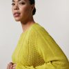 Wool, Viscose And Alpaca Sweater Yellow Wholesale