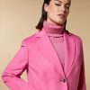 Pure Wool Drap Jacket Pink Wholesale