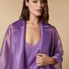 Lurex Organza Duster Coat Wisteria Best