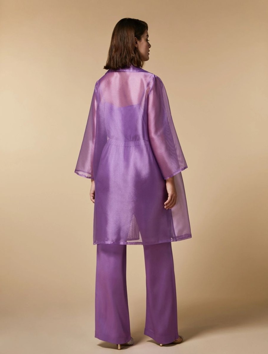 Lurex Organza Duster Coat Wisteria Best