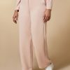 Fluid Fabric Trousers Pink Clearance