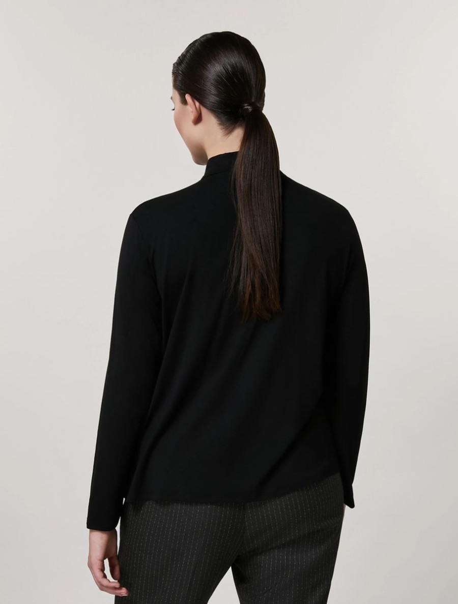 Viscose Jersey T-Shirt Black Online