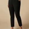 Technical Cotton-Blend Trousers Black Clearance