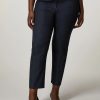 Yarn-Dyed Polyviscose Trousers Dark Navy Best