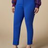 Slim-Fit Triacetate Trousers China Blue Online