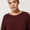 Wool, Viscose And Alpaca Sweater Bordeaux Best