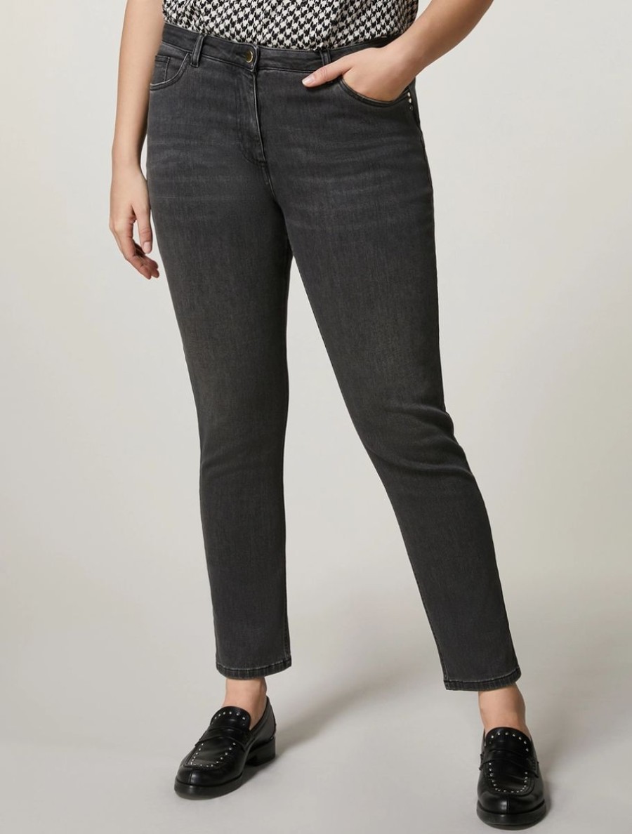 Cotton Denim Jeans Black New