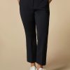 Flared Cotton-Blend Trousers Cornflower Blue Clearance