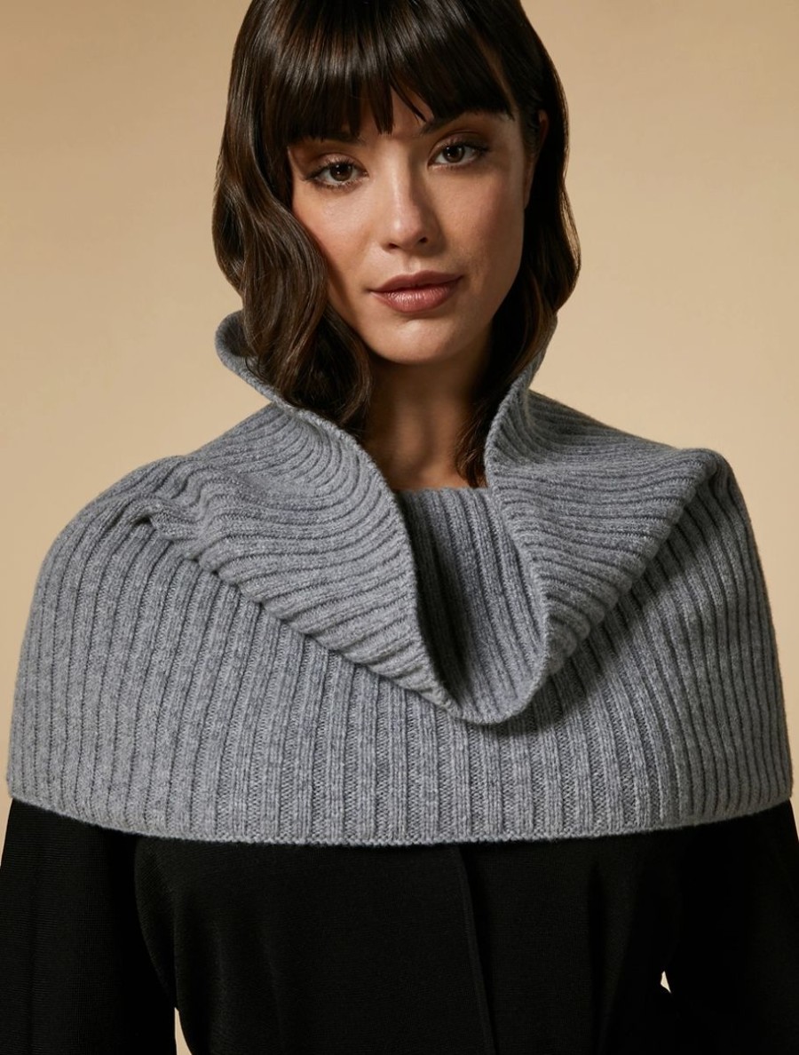 Rib-Knit Wool-Blend Neck Warmer Medium Grey Online