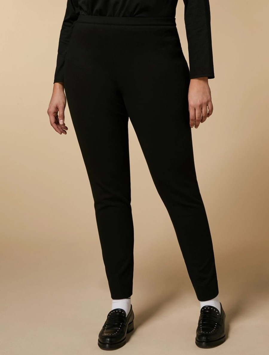 Jersey Leggings Black Hot