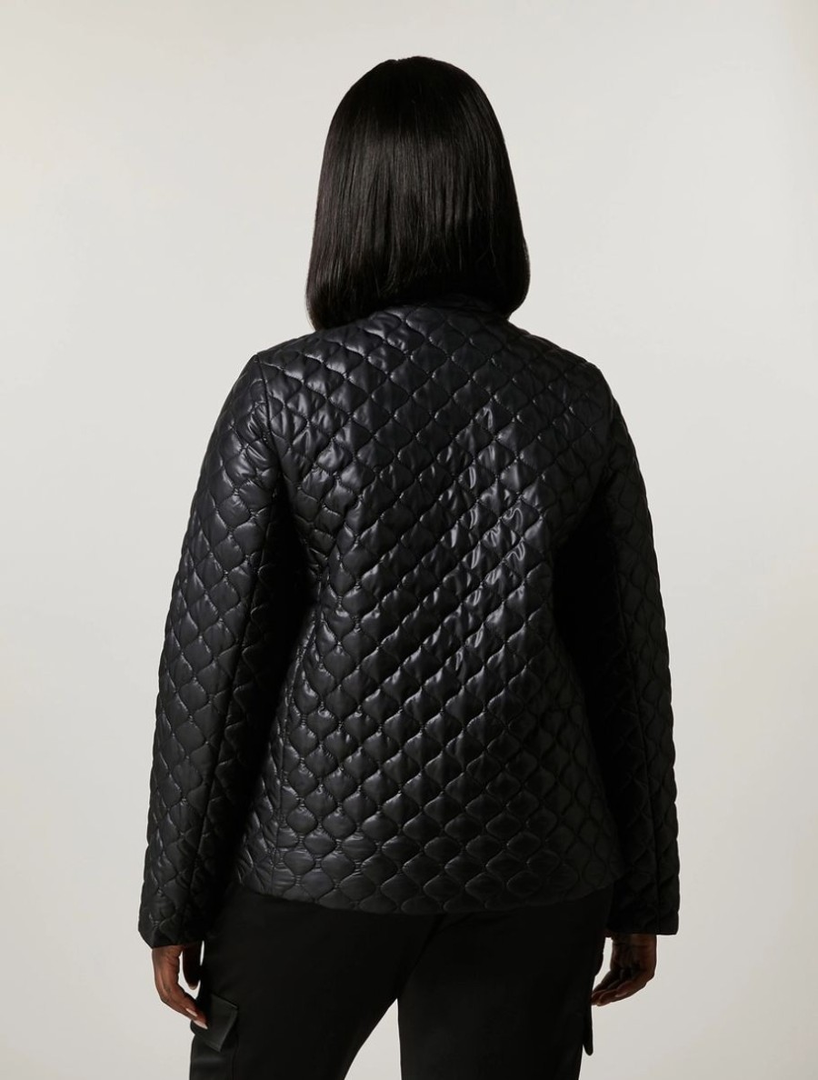 Padded And Quilted Jacket Black Clearance