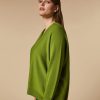 Wool-Blend Sweater Olive Green Hot