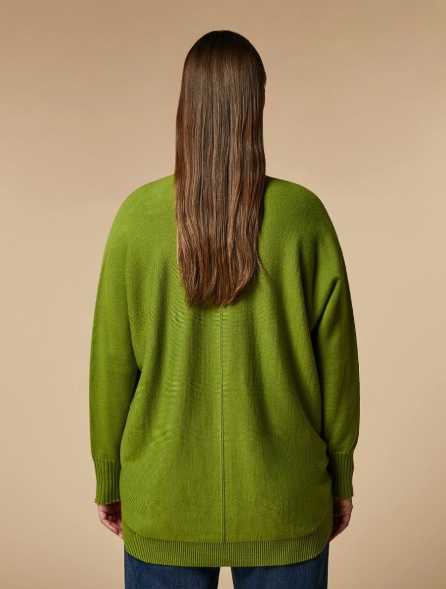 Wool-Blend Sweater Olive Green Hot