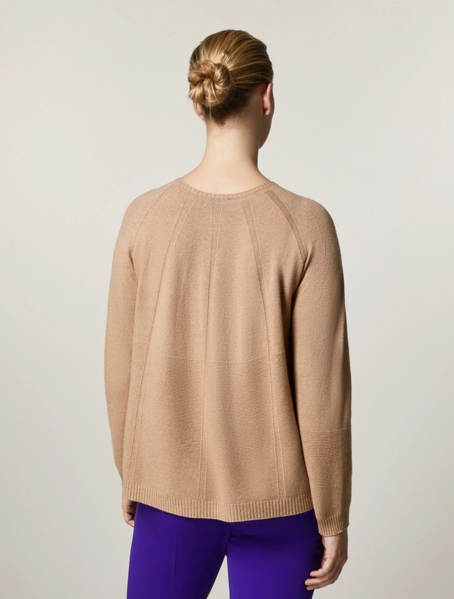 Cashmere-Blend Sweater Camel New