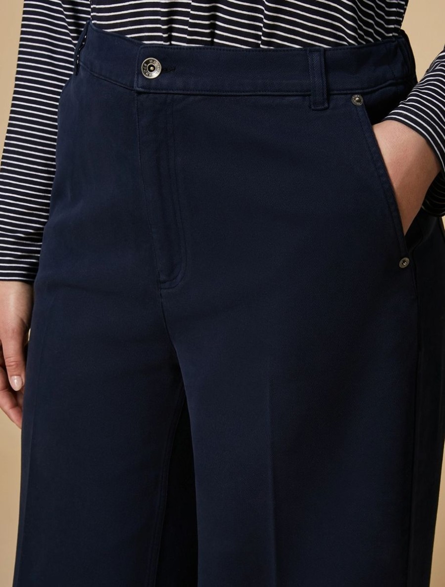 Wide-Leg Bull Denim Jeans Dark Navy Best