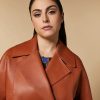 Nappa Leather Jacket Rust Clearance