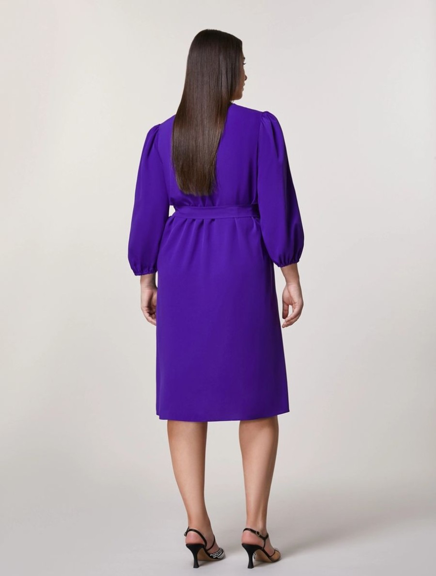 Crepe De Chine Dress Purple Best