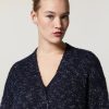 Alpaca And Wool-Knit Coat Dark Navy Clearance