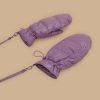 Padded Mittens In Shiny Nylon Wisteria Online