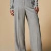 Stretch Flannel Trousers Light Grey Wholesale