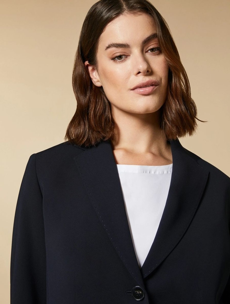 Triacetate Blazer Dark Navy Clearance