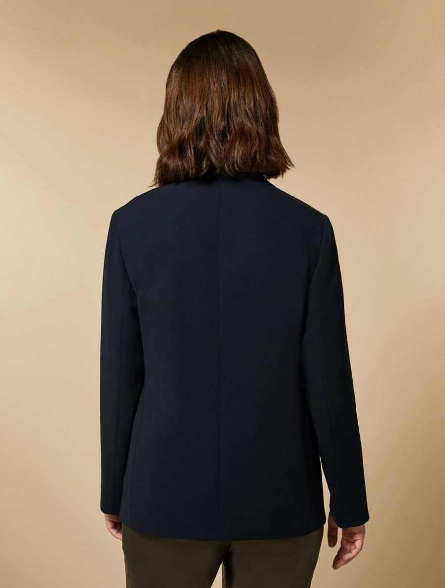 Triacetate Blazer Dark Navy Clearance