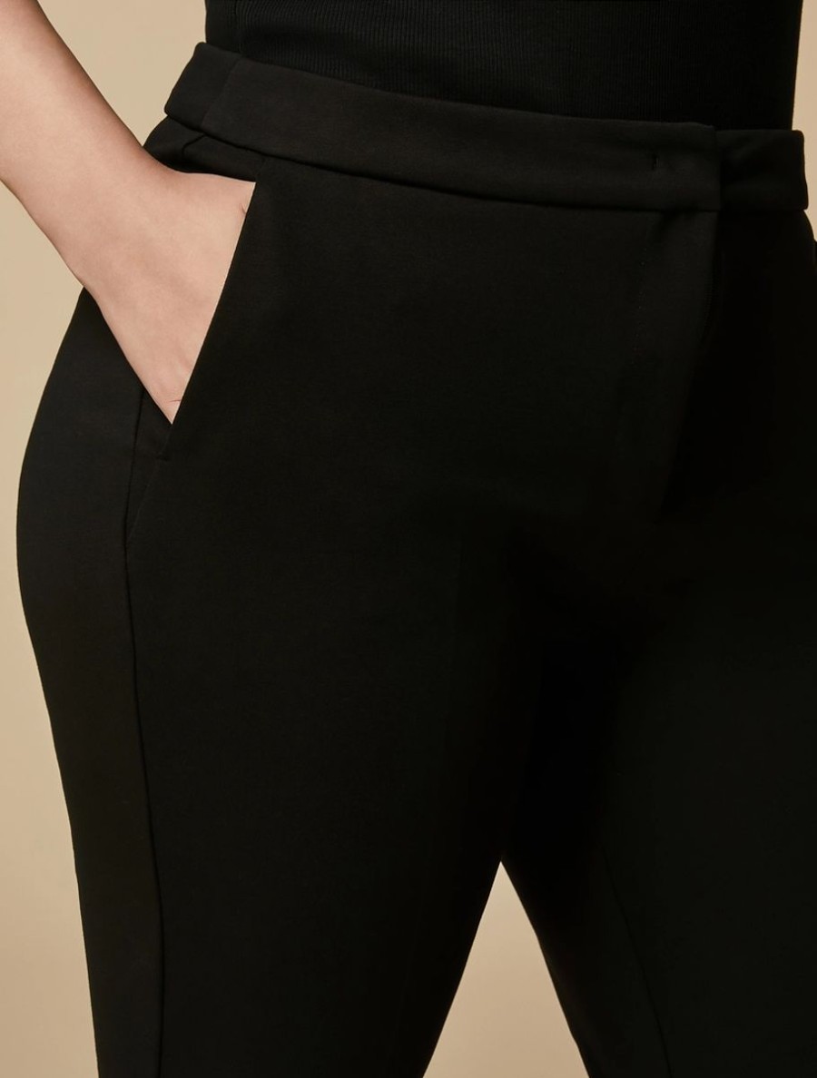 Slim Jersey Trousers Black Wholesale