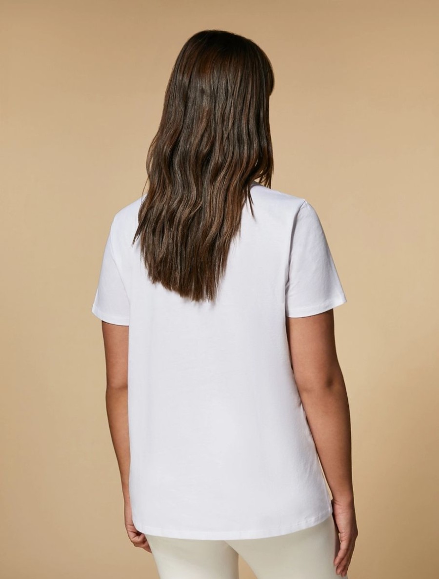 Print-Embellished Jersey T-Shirt White Best