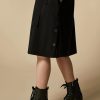 Pure Woollen Cloth Shirt Dress Black Clearance