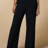 Straight-Fit Triacetate Trousers Dark Navy Online