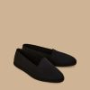 Satin Friulian Shoes Black Wholesale