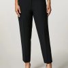 Crepe Envers Satin Trousers Dark Navy New