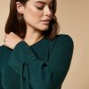 Wool And Cashmere Sweater Dark Green Hot